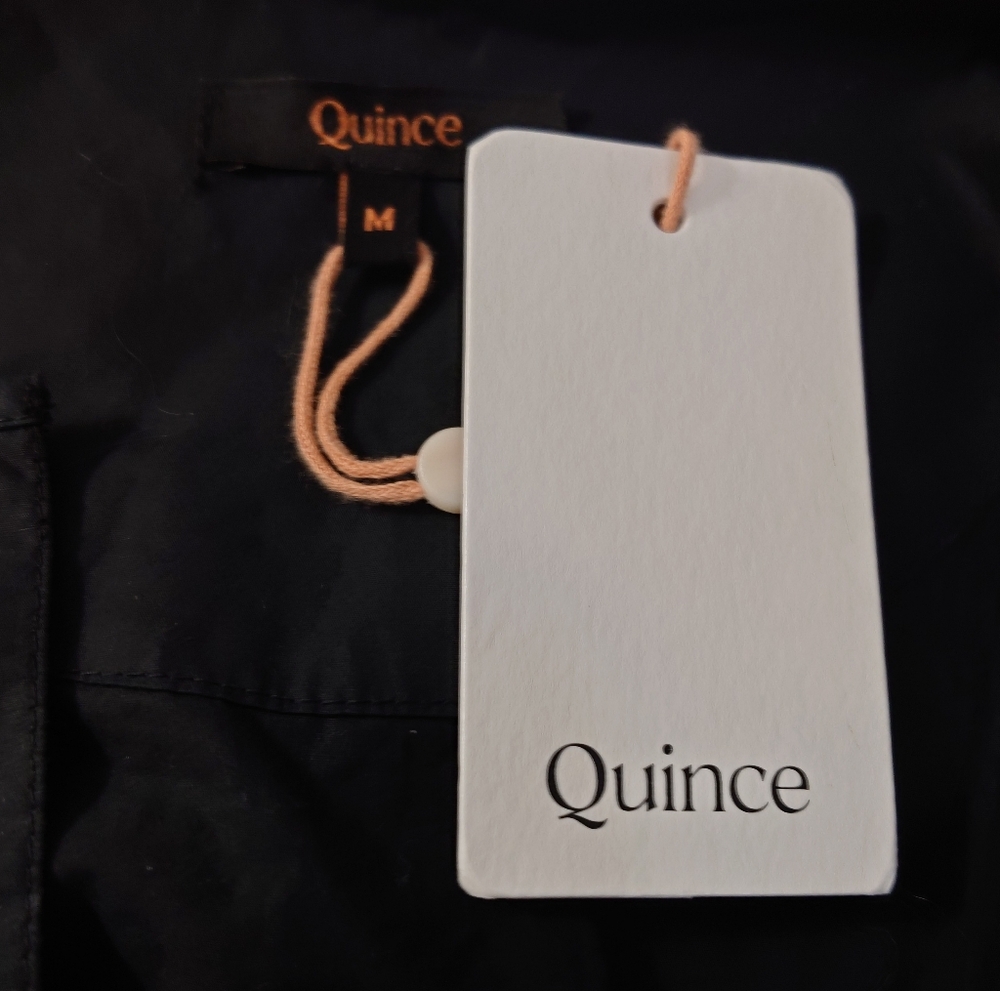 NWT: Quince 100% Organic Cotton Tiered Maxi Dress in Black - Picture 10 of 12